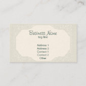 Angelica Elegant Cherub Visitekaartje (Achterkant)