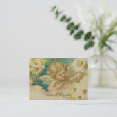 Angelica Hearts & Daisies Elegant Chubby Cards Visitekaartje (Staand voorkant)