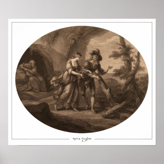 Angelica Kauffman Zedign Art Poster #177 (Voorkant)