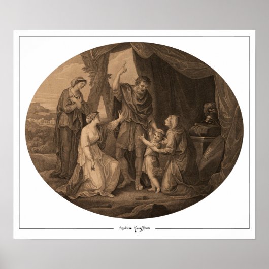 Angelica Kauffman Zedign Art Poster #93 (Voorkant)