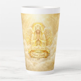 AngelicFaith GoudenHart Latte Mok