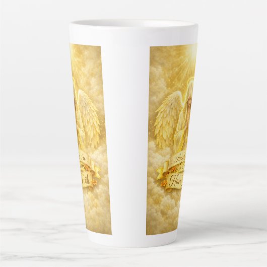 AngelicFaith GoudenHart Latte Mok (Voorkant)