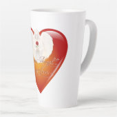 AngelicFaith ZilverHart Latte Mok (Rechterhoek)