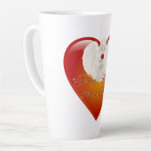 AngelicFaith ZilverHart Latte Mok (Linkerhoek)