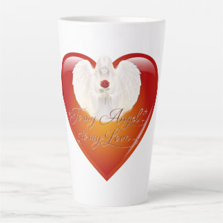 AngelicFaith ZilverHart Latte Mok