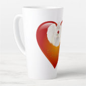 AngelicFaith ZilverHart Latte Mok (Linkerhoek)