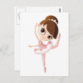 Angelina de Ballerina Briefkaart (Voorkant / Achterkant)