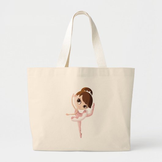 Angelina de Ballerina Grote Tote Bag (Voorkant)