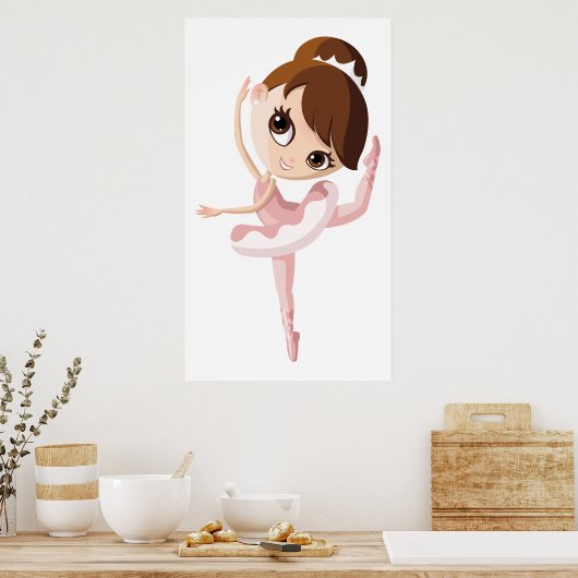 Angelina de Ballerina Poster (Keuken)