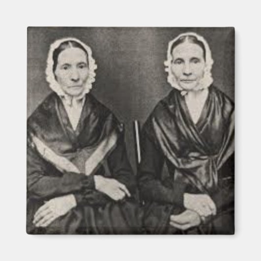 Angelina en Sarah Grimke Sisters ERA Suffrage Magneet (Voorkant)