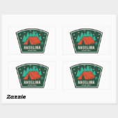 Angelina National Forest Camping Rechthoekige Sticker (Vel)