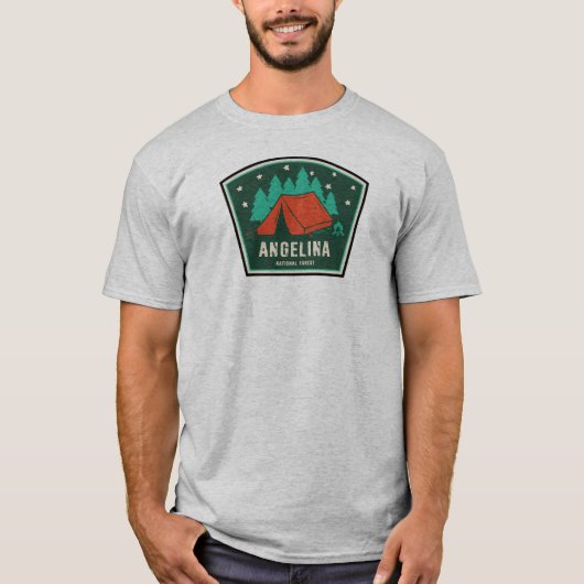 Angelina National Forest Camping T-shirt (Voorkant)