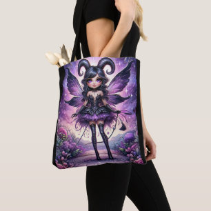 Angelina Paarse Gotische Fee Schorpioen Hoorns Ste Tote Bag