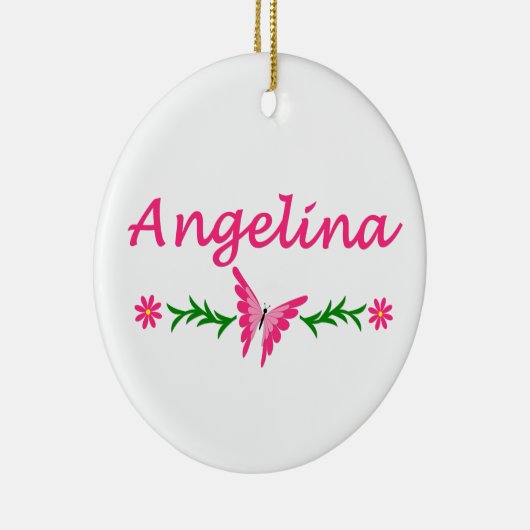 Angelina (roze vlinder) keramisch ornament (Rechts)
