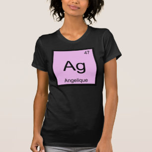 Angelique Naam Chemie Element Periodiek Systeem T-shirt