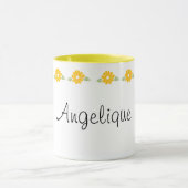 Angelique Name Yellow Flowers Mok (Midden)