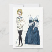 Angelique Paper Doll Kaart (Voorkant)