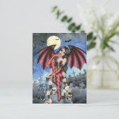 Angelique - Vampire Fairy Briefkaart (Staand voorkant)
