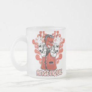 angelique zwart matglas koffiemok