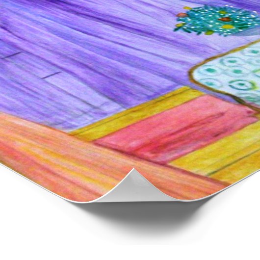 Angelique's Room 8 x 10 Kaart Stock Print (Hoek)