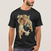 Angelische cherubs & duiven t-shirt (Voorkant)