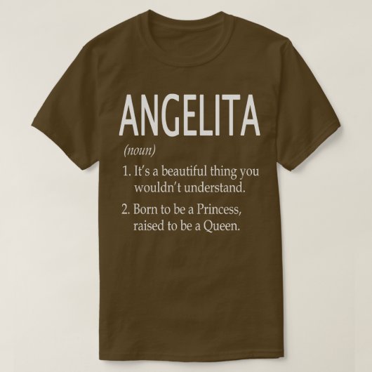 Angelita Naam Gift T-shirt (Design voorkant)