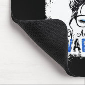 Angelman Syndrome Awareness Mam Warrior Blue Ribbo Muismat (Hoek)