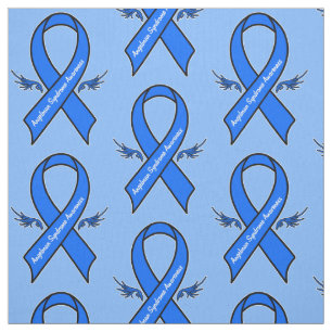 Angelman Syndrome Awareness Ribbon Angel Wings Stof