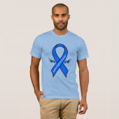 Angelman Syndrome Awareness Ribbon Angel Wings T-shirt (Voorkant volledig)