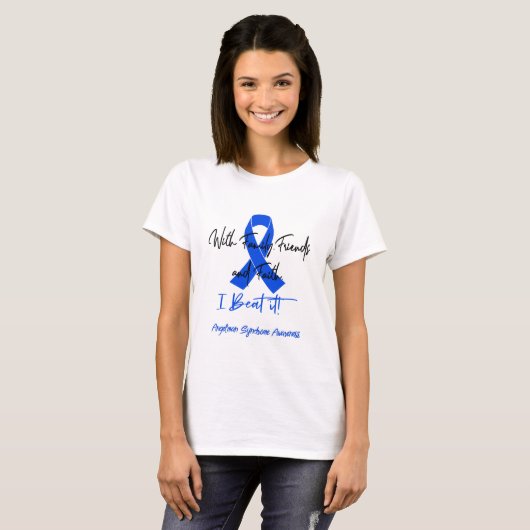 Angelman Syndrome Awareness Ribbon Support Gifts T-shirt (Voorkant volledig)