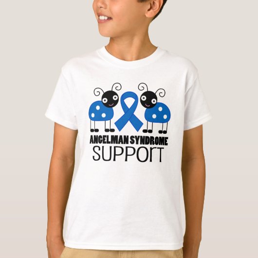 Angelman Syndrome Awareness Ribbon T-shirt (Voorkant)