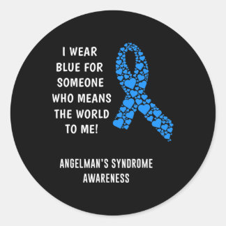 Angelman Syndrome Awareness Ronde Sticker