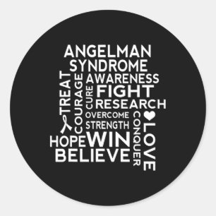 Angelman Syndrome Awareness Walk Ronde Sticker