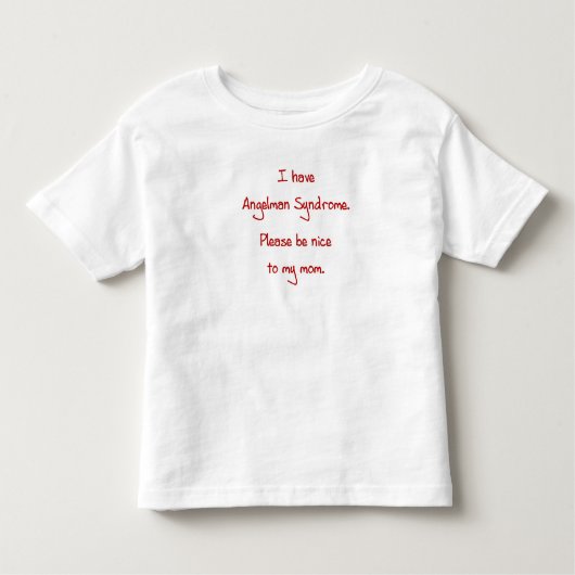 Angelman Syndrome shirt (Voorkant)