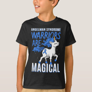 Angelman Syndroom Krijger Gelukkig Pop Eenhoorn Mi T-shirt