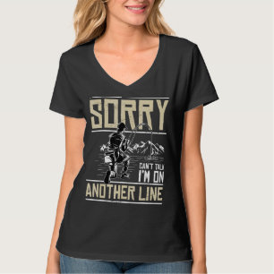 Angeln Witzig Sorry Cant Talk Ik ben op een andere T-shirt