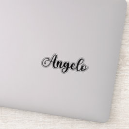 Angelo Naam - Handgeschreven kalligrafie Sticker