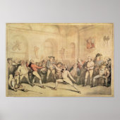 Angelo's Fencing Room, pub. 1787 Poster (Voorkant)