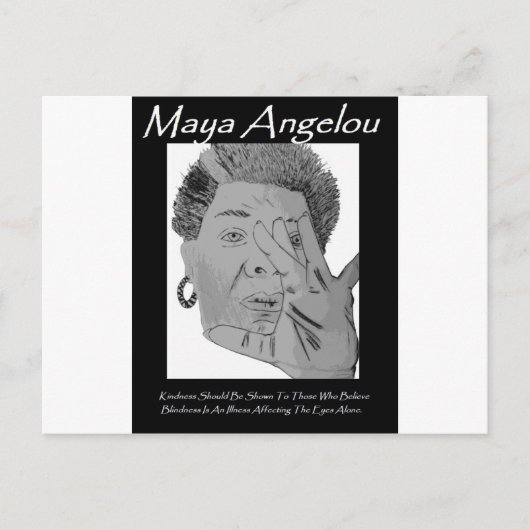 Angelou Quote Groet Briefkaart (Voorkant)