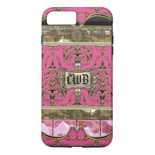 AngelRhyse II Lark Elegant Damask Monogram iPhone 8/7 Plus Hoesje