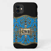 AngelRhyse Rue Monogram Elegance Case-Mate iPhone Case (Achterkant)
