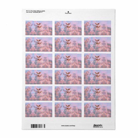 Angels aan de hemel etiket (Full Sheet)