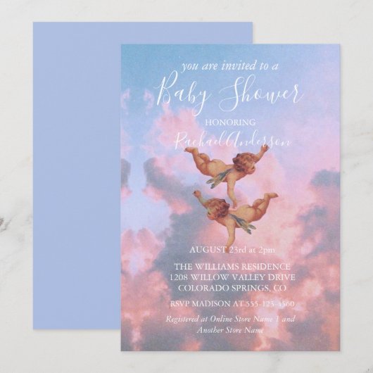 Angels aan de hemel kaart (Voorkant / Achterkant)