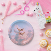 Angels aan de hemel papieren bordje (Feest)