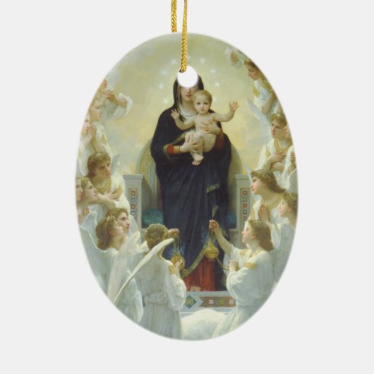Angels Adore Mary en Jesus Ornament (Achterkant)