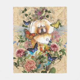 ANGELS AMONG US Chow fleece blanket in 3 maten