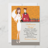 Angels and Devils Halloween Invitation (CA) Kaart (Voorkant)