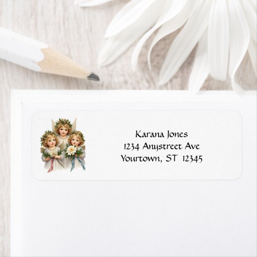 Angels and Flowers Etiket (Insitu)
