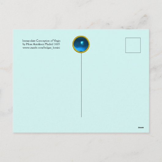 Angels and Immaculate Conception of Virgin Feestdagenkaart (Achterkant)
