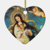 Angels and Immaculate Conception of Virgin, Heart Keramisch Ornament (Voorkant)